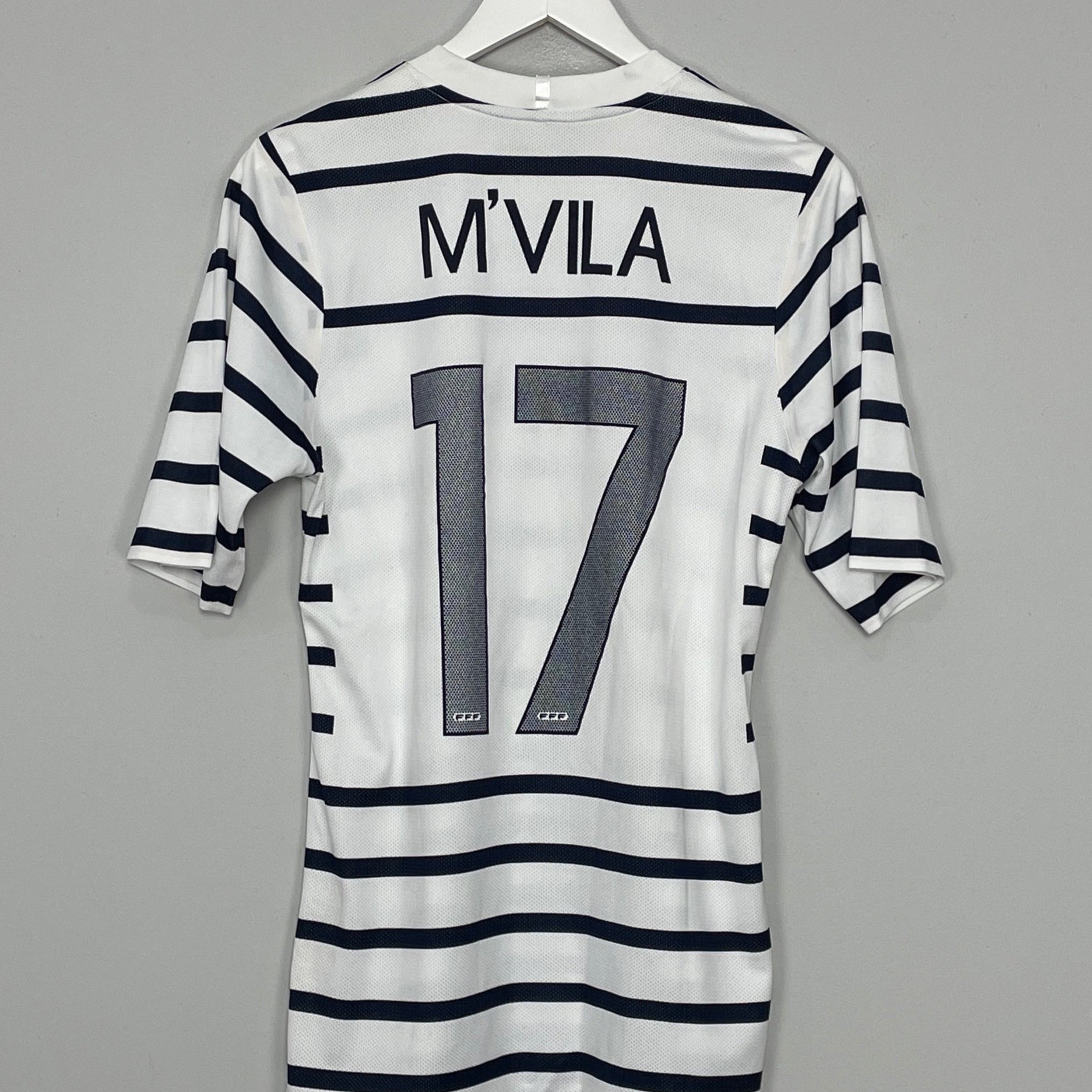 Shop 2011/12 FRANCE M'VILA #17 *PLAYER ISSUE* AWAY SHIRT (M) NIKE, classic football shirts, vintage football shirts & retro soccer jerseys at Cult Kits