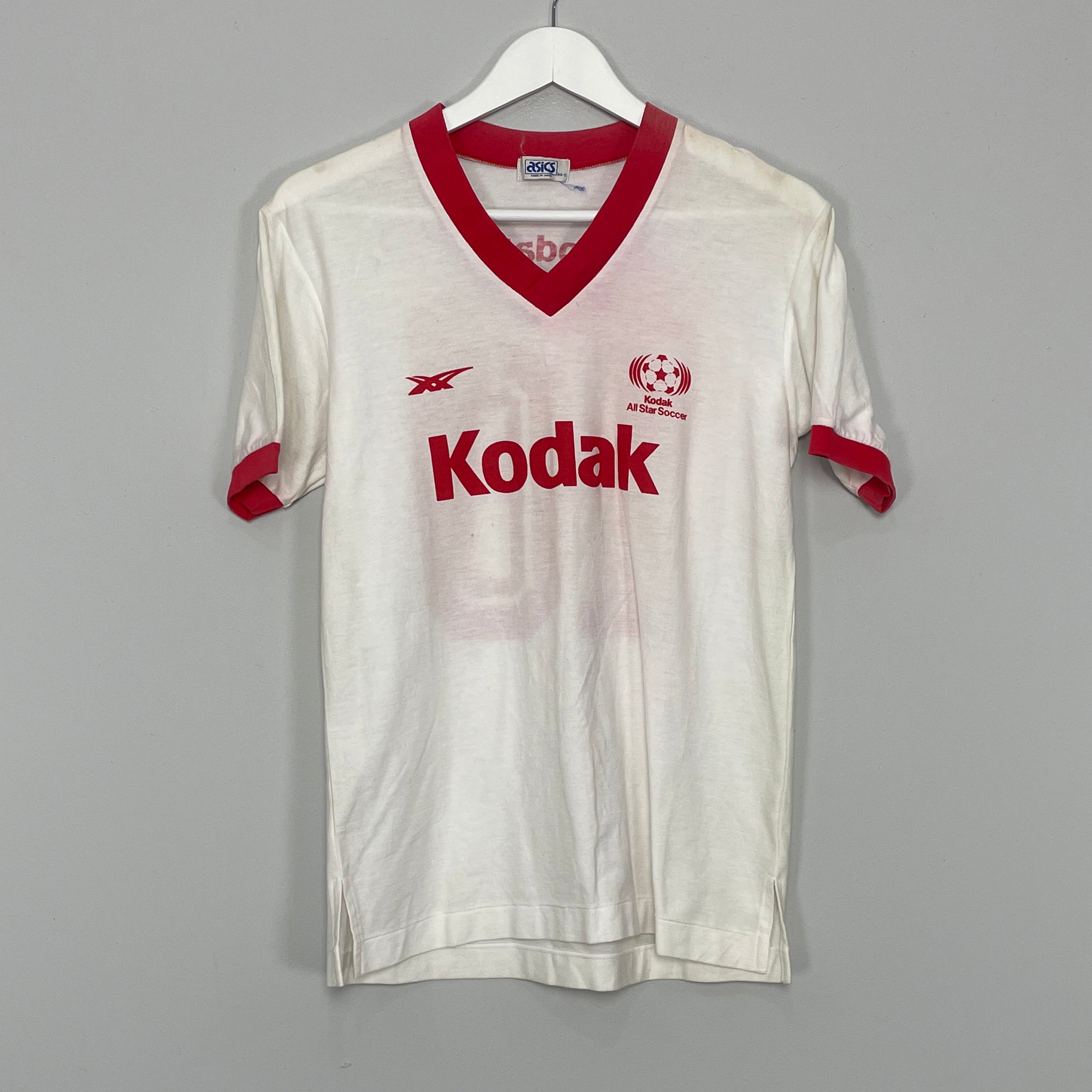 Shop 1985 KODAK ALL STARS #10 HOME SHIRT (M*) ASICS, classic football shirts, vintage football shirts & retro soccer jerseys at Cult Kits