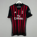 2016/17 AC MILAN VANGIONI #21 *MATCH ISSUE* HOME SHIRT (L) ADIDAS