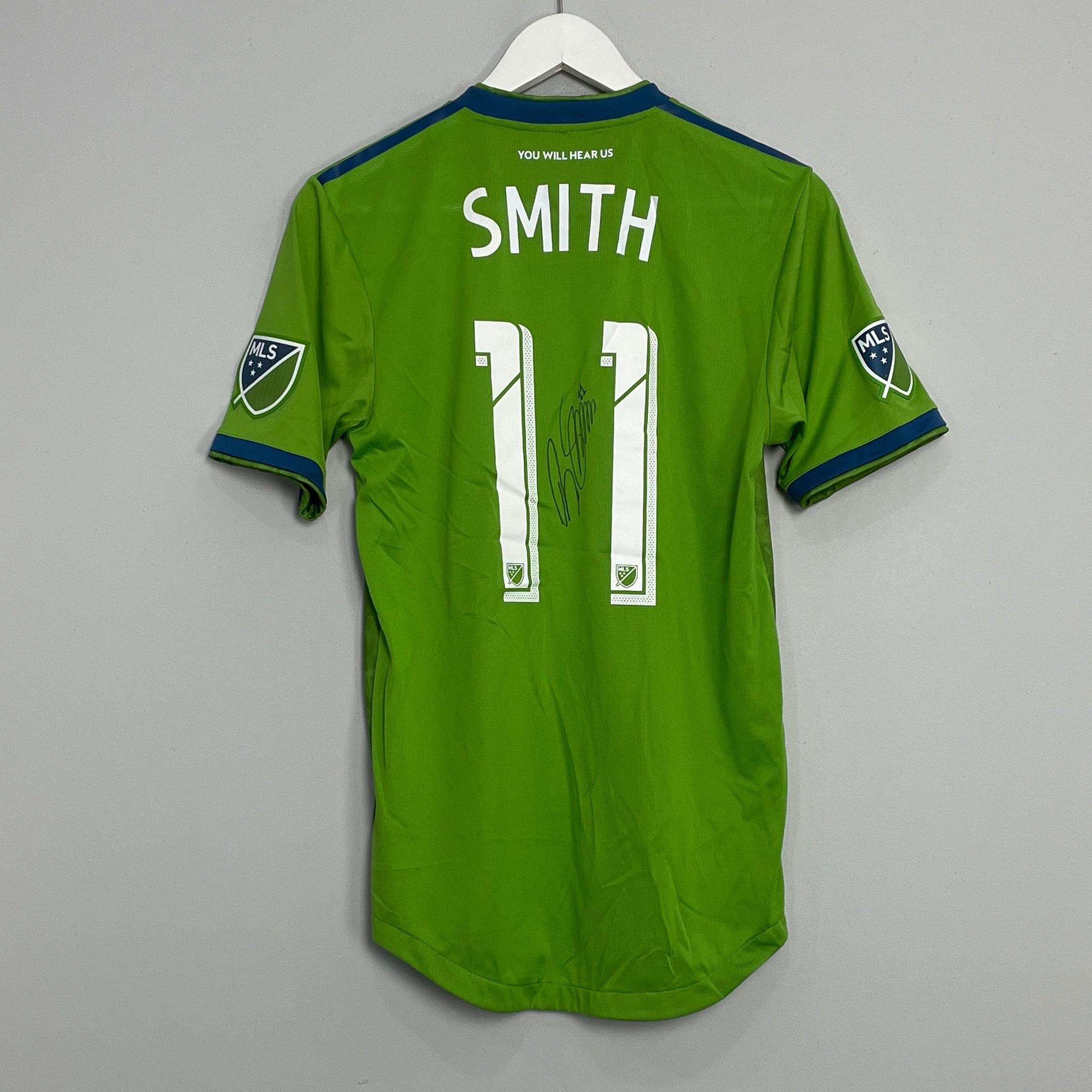 Shop 2019/20 SEATTLE SOUNDERS SMITH #17 *MATCH ISSUE + SIGNED* HOME SHIRT (S) ADIDAS, classic football shirts, vintage football shirts & retro soccer jerseys at Cult Kits