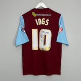 2013/14 BURNLEY INGS #10 *MATCH ISSUE + SIGNED* HOME SHIRT (M) PUMA