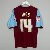 2012/13 BURNLEY INGS #14 *MATCH ISSUE + SIGNED* HOME SHIRT (M) PUMA