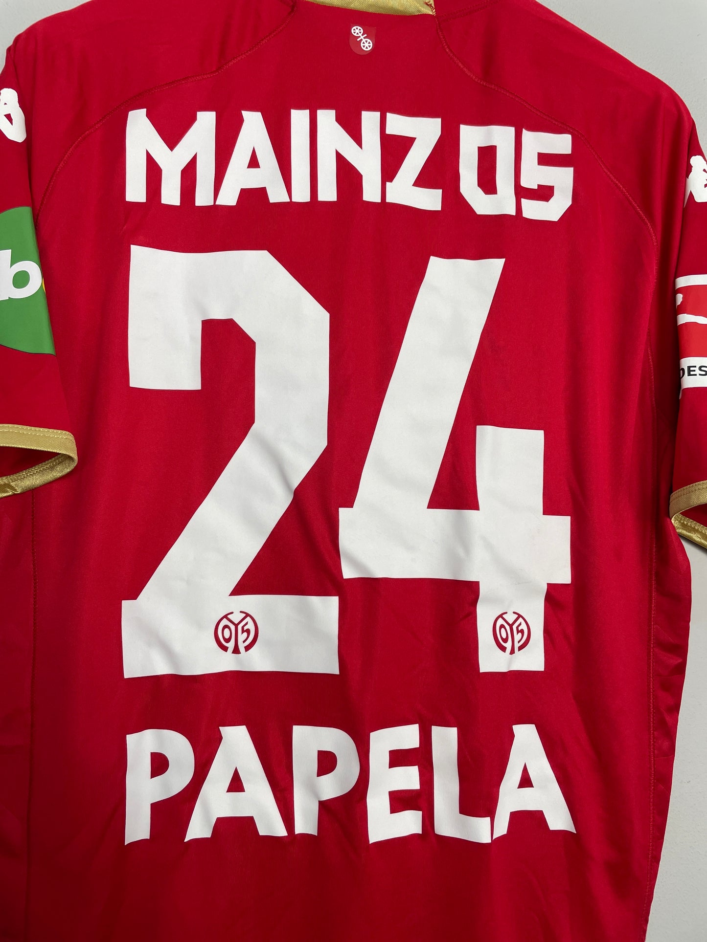 2021/22 FC MAINZ PAPELA #24 *MATCH ISSUE* HOME SHIRT (L) KAPPA