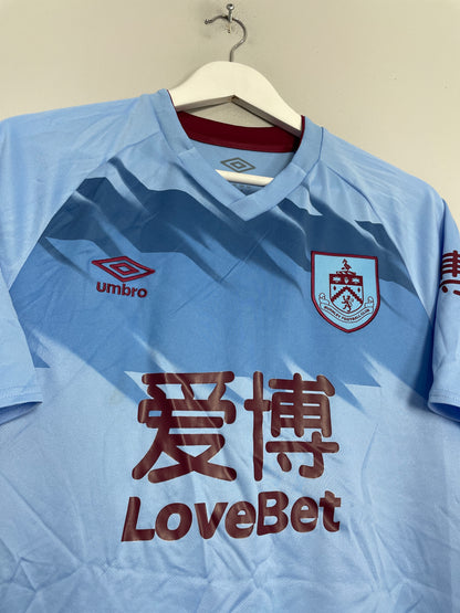 2019/20 BURNLEY WOOD #9 *MATCH ISSUE* AWAY SHIRT (L) UMBRO