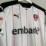 2020/21 ROTHERHAM MACDONALD #20 *MATCH WORN + SIGNED+ AWAY SHIRT (M) PUMA