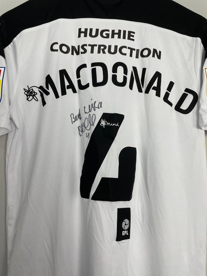 2020/21 ROTHERHAM MACDONALD #20 *MATCH WORN + SIGNED+ AWAY SHIRT (M) PUMA