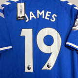 2020/21 EVERTON JAMES #21 *BNWT* HOME SHIRT (XL) HUMMEL