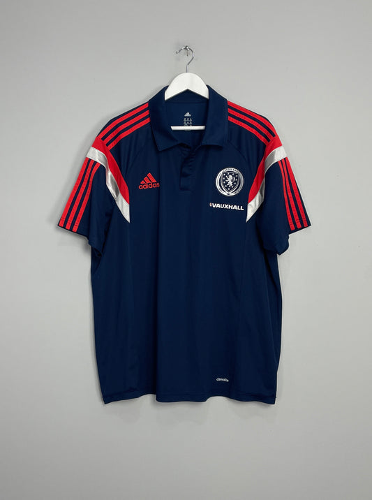 Image of the Scotland polo shirt from the 2013/14 season