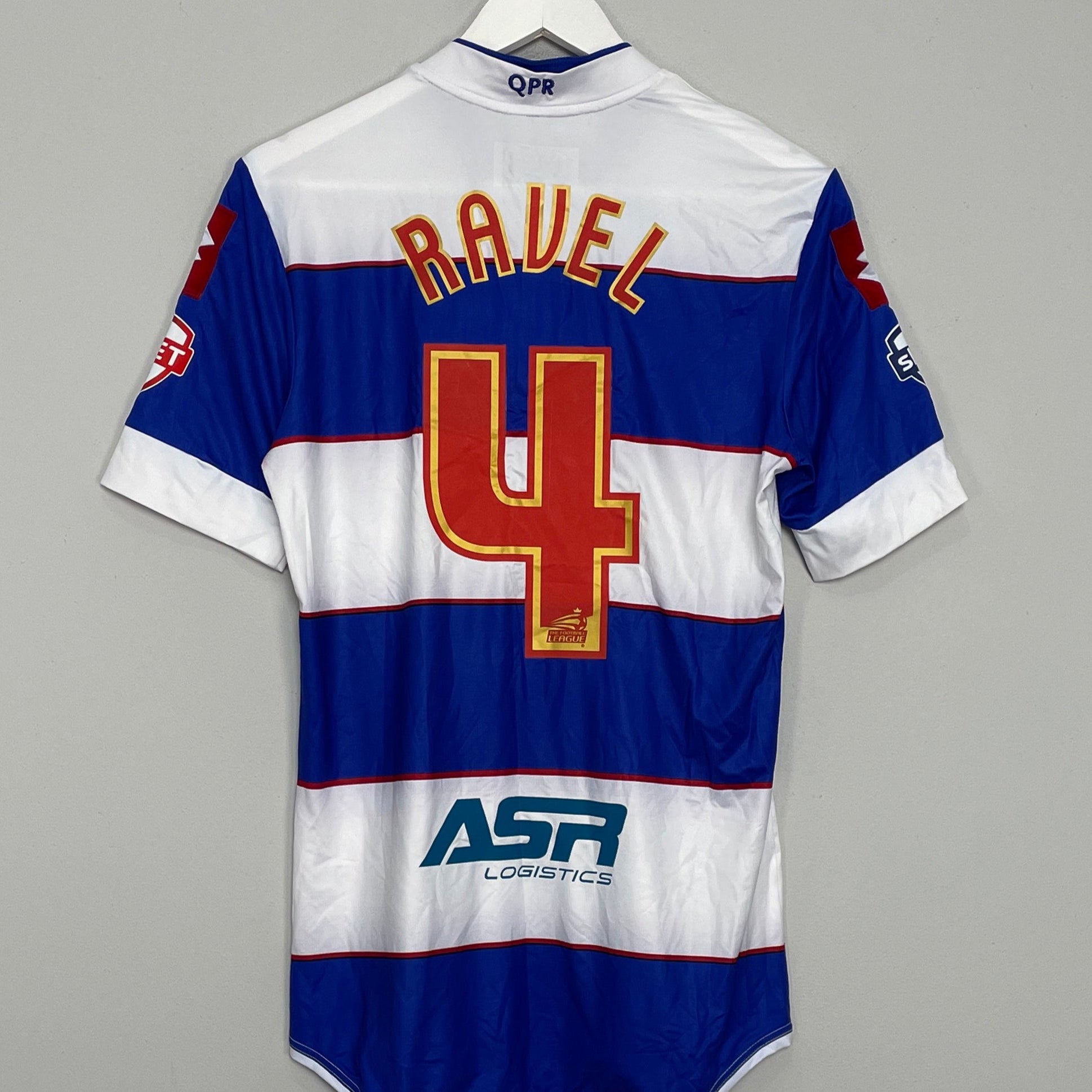 Shop 2013/14 QPR RAVEL #4 *MATCH ISSUE* HOME SHIRT (S) LOTTO, classic football shirts, vintage football shirts & retro soccer jerseys at Cult Kits