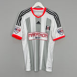 2014/15 FULHAM MCCORMACK #44 *MATCH ISSUE + SIGNED* HOME SHIRT (M) ADIDAS