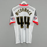 2014/15 FULHAM MCCORMACK #44 *MATCH ISSUE + SIGNED* HOME SHIRT (M) ADIDAS