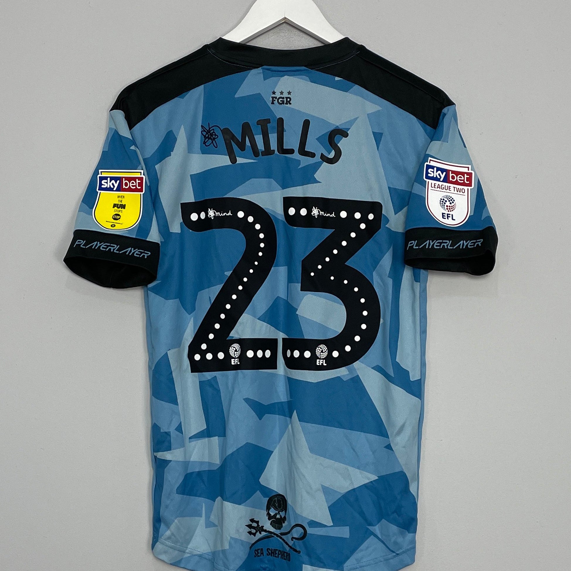 Shop 2019/21 FOREST GREEN ROVERS MILLS #23 *MATCH ISSUE* THIRD SHIRT (S) PL, classic football shirts, vintage football shirts & retro soccer jerseys at Cult Kits