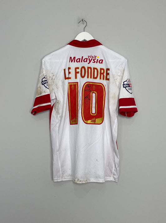 2014/15 CARDIFF CITY LE FONDRE #10 *MATCH WORN + SIGNED* THIRD SHIRT (M) COSWAY SPORTS