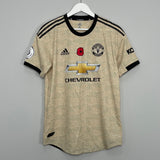 2019/20 MANCHESTER UNITED MARTIAL #9 *MATCH ISSUE* AWAY SHIRT (M) ADIDAS