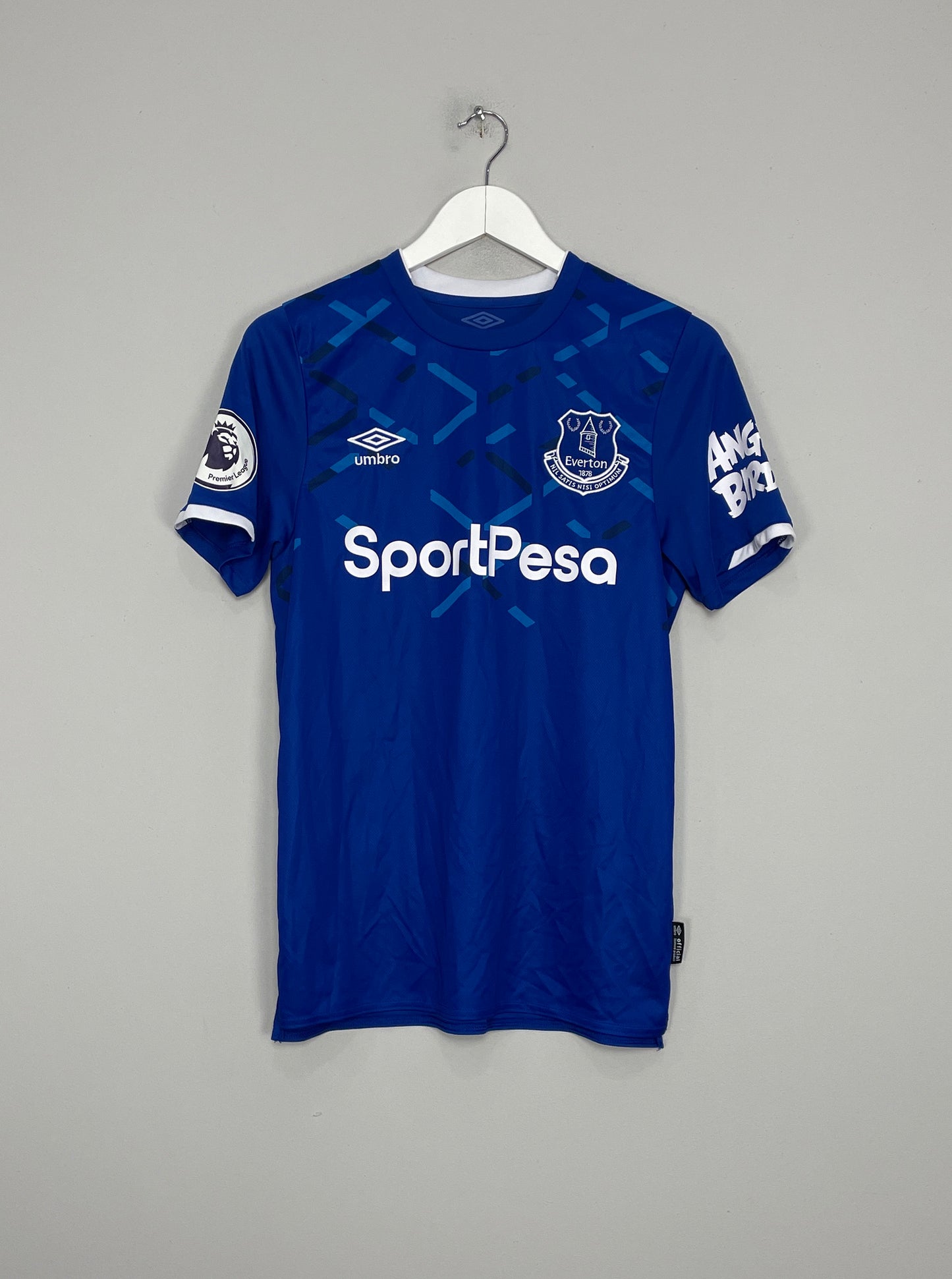 2019/20 EVERTON DIGNE #12 *MATCH ISSUE* HOME SHIRT (S) UMBRO
