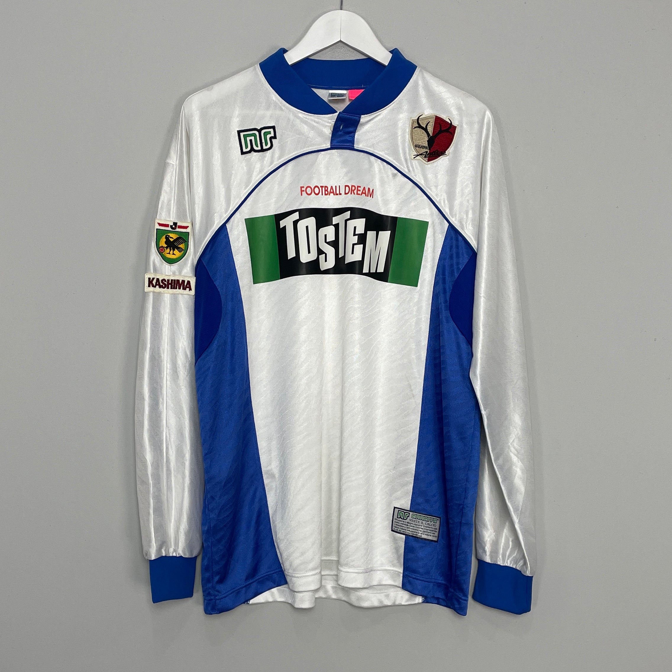 Shop 1999/00 KASHIMA ANTLERS L/S AWAY SHIRT (L) NR, classic football shirts, vintage football shirts & retro soccer jerseys at Cult Kits