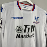 2017/18 CRYSTAL PALACE CABAYE #7 *MATCH ISSUE* L/S THIRD SHIRT (M) MACRON