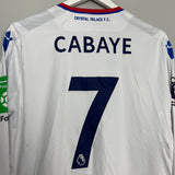 2017/18 CRYSTAL PALACE CABAYE #7 *MATCH ISSUE* L/S THIRD SHIRT (M) MACRON