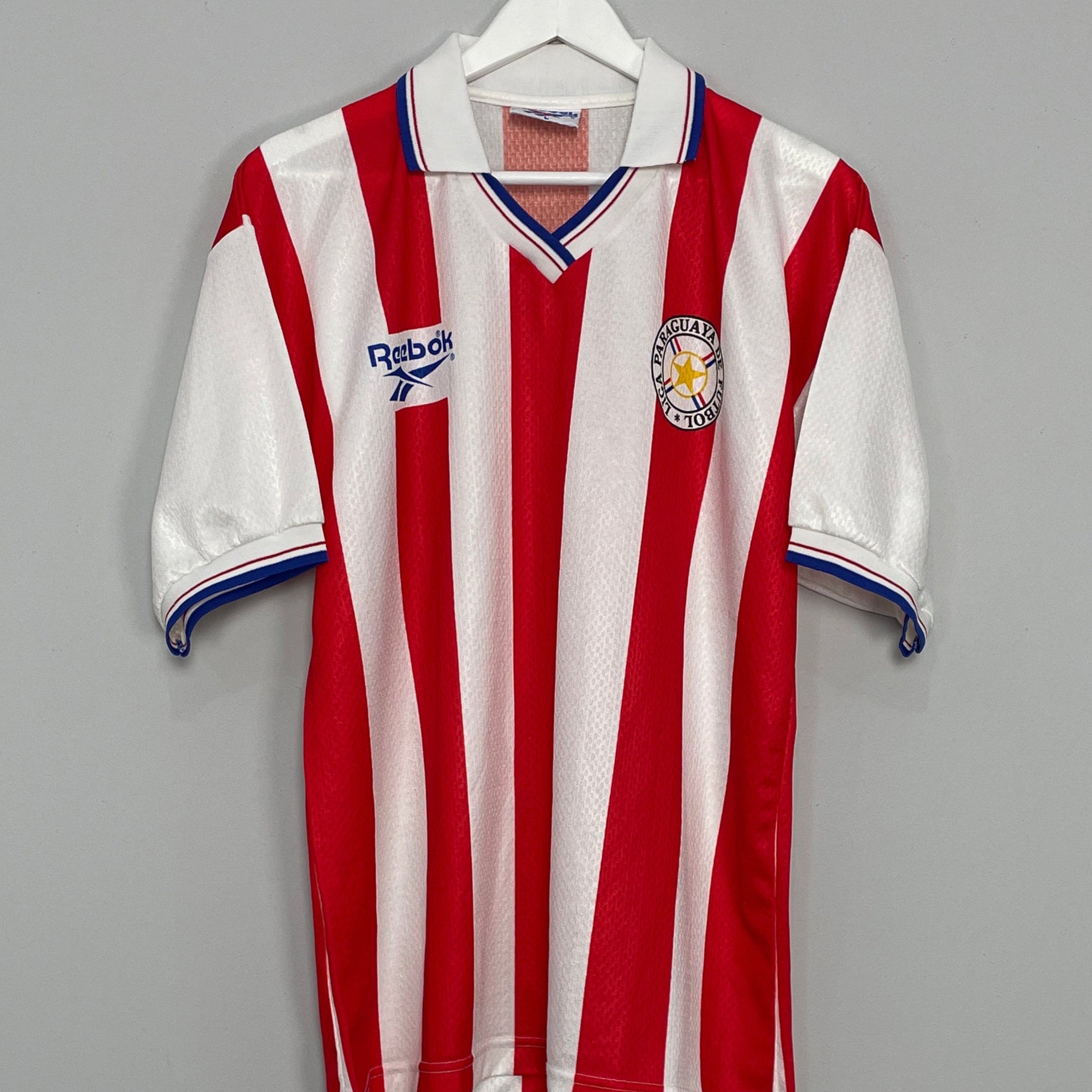 Shop 1997 PARAGUAY HOME SHIRT (L) REEBOK, classic football shirts, vintage football shirts & retro soccer jerseys at Cult Kits