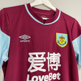2020/21 BURNLEY MCNEIL #11 *MATCH ISSUE* FA CUP HOME SHIRT (M) UMBRO