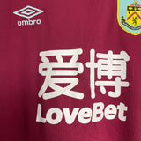 2020/21 BURNLEY MCNEIL #11 *MATCH ISSUE* FA CUP HOME SHIRT (M) UMBRO