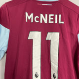 2020/21 BURNLEY MCNEIL #11 *MATCH ISSUE* FA CUP HOME SHIRT (M) UMBRO