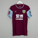 2020/21 BURNLEY MEE #6 *MATCH ISSUE* FA CUP HOME SHIRT (M) UMBRO