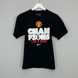 2009/10 MANCHESTER UNITED NIKE CHAMPIONS T-SHIRT (S)