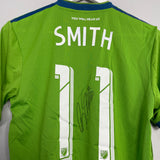 2019/20 SEATTLE SOUNDERS SMITH #17 *MATCH ISSUE + SIGNED* HOME SHIRT (S) ADIDAS