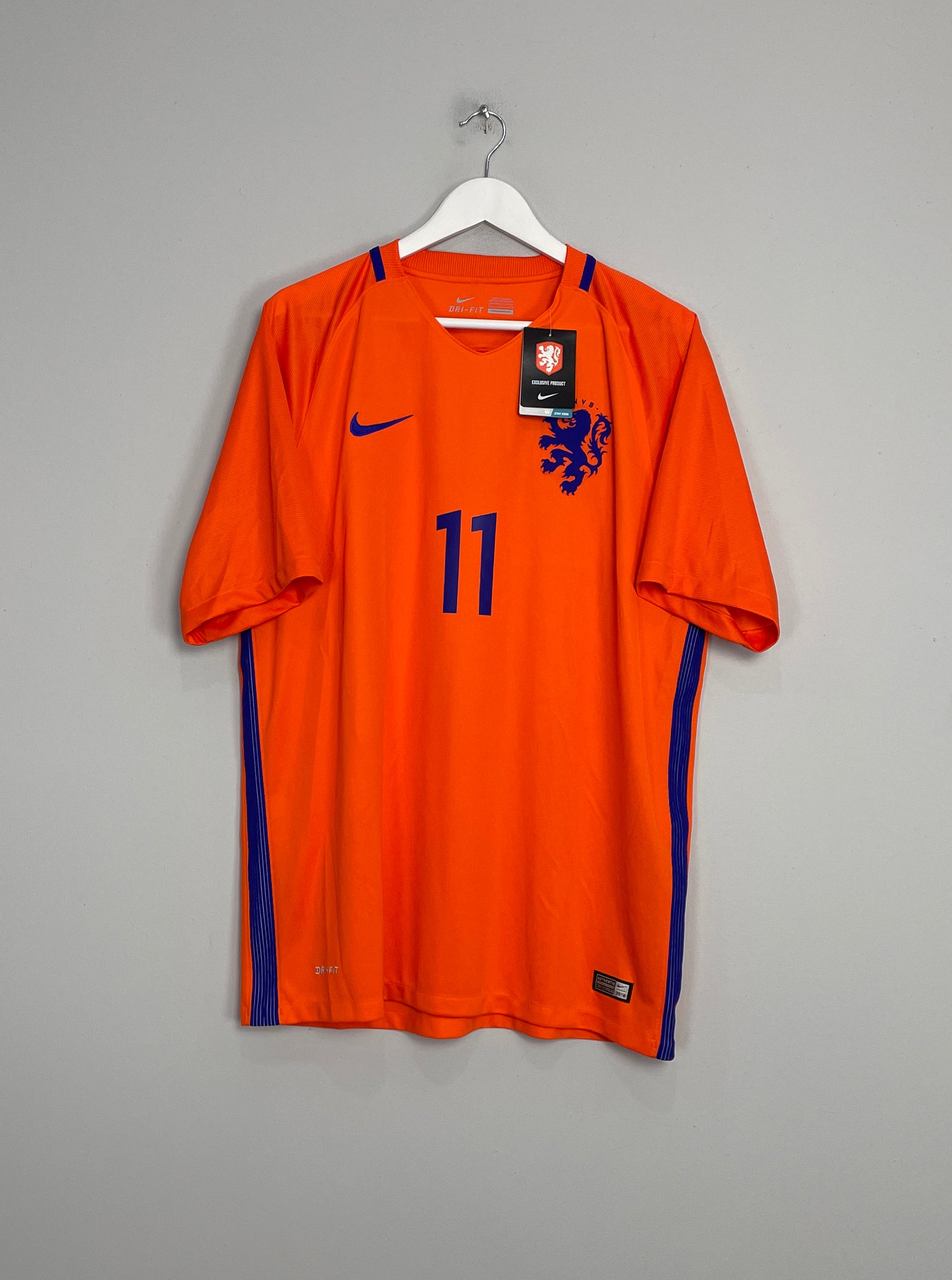 NETHERLANDS HOLLAND KNVB 2016/2017 AWAY FOOTBALL SHIRT JERSEY NIKE  BOY'S XL