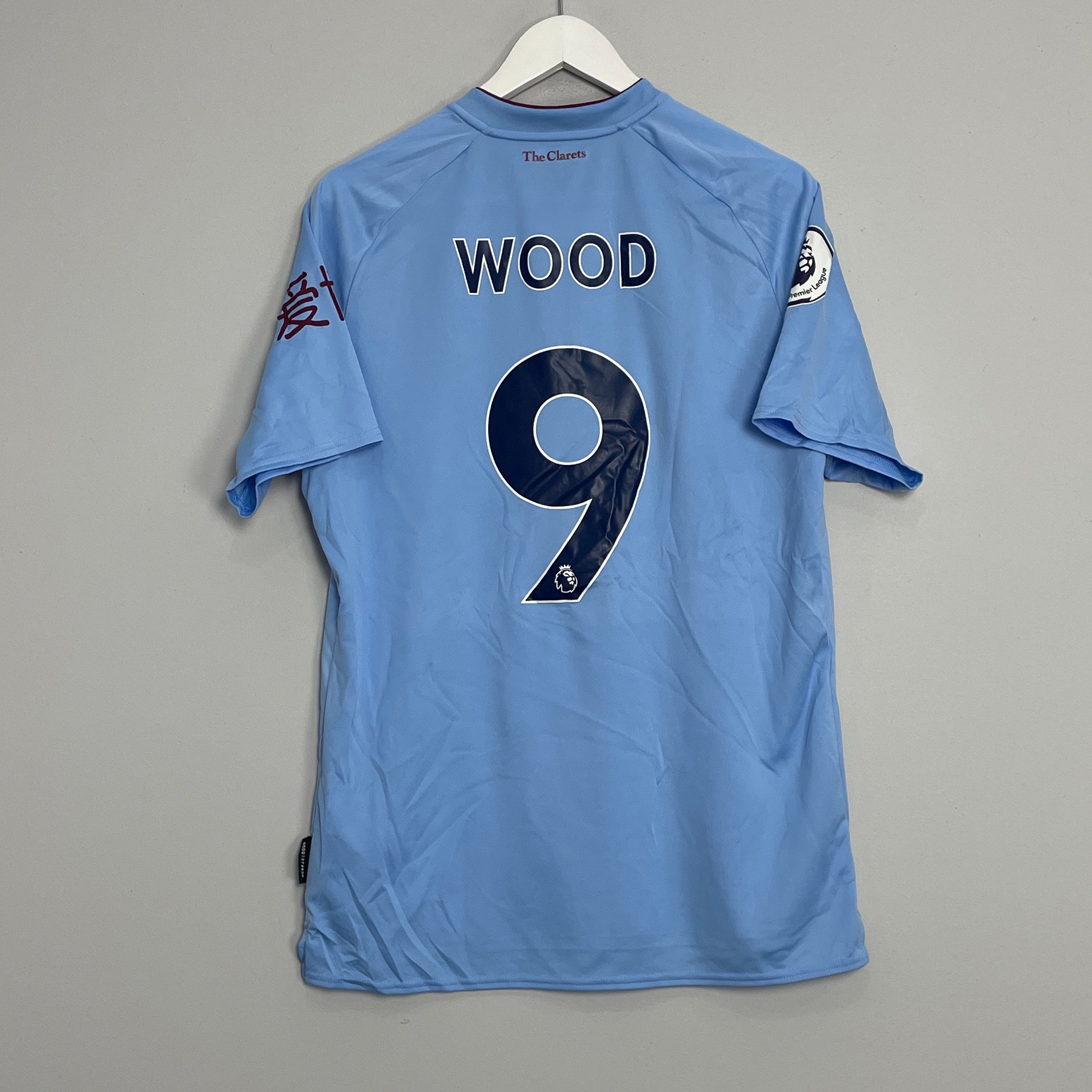 Shop 2019/20 BURNLEY WOOD #9 *MATCH ISSUE* AWAY SHIRT (L) UMBRO, classic football shirts, vintage football shirts & retro soccer jerseys at Cult Kits