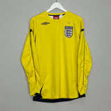 2006/07 ENGLAND GK SHIRT (M) UMBRO