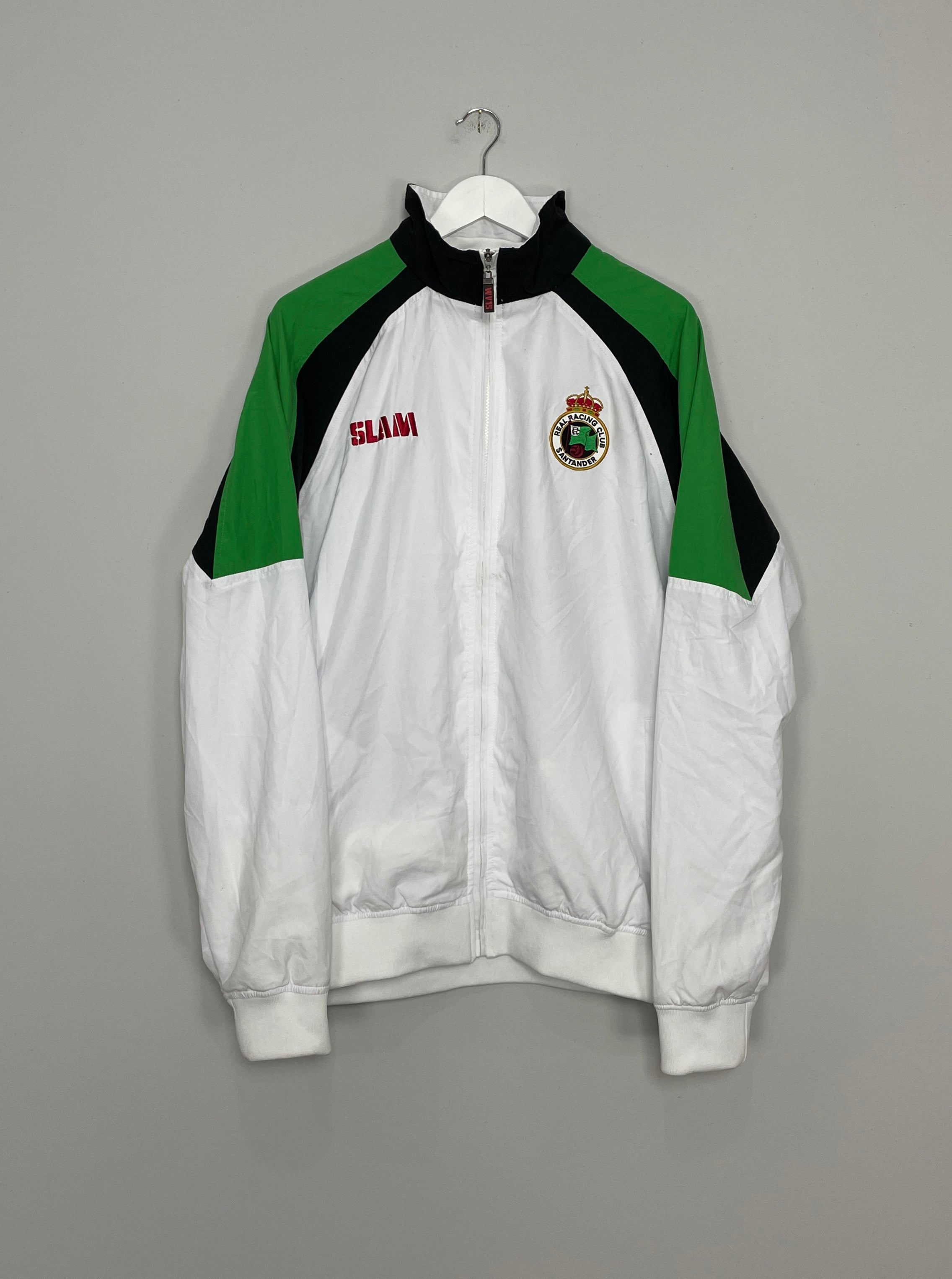 Shop 2010/11 RACING SANTANDER TRACKSUIT TOP (XXL) SLAM, classic football shirts, vintage football shirts & retro soccer jerseys at Cult Kits