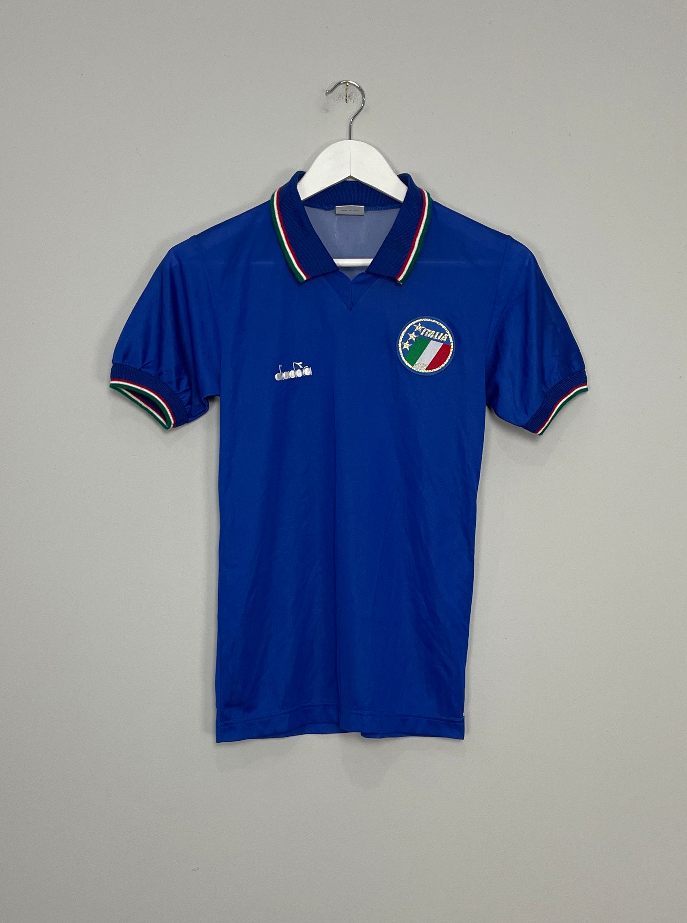 Shop 1986/90 ITALY HOME SHIRT (XS) DIADORA, classic football shirts, vintage football shirts & retro soccer jerseys at Cult Kits