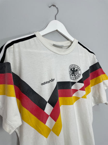 1988/90 GERMANY TRAINING T-SHIRT (S) ADIDAS