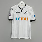 2017/18 SWANSEA CITY KING #26 *MATCH ISSUE* HOME SHIRT (M) JOMA
