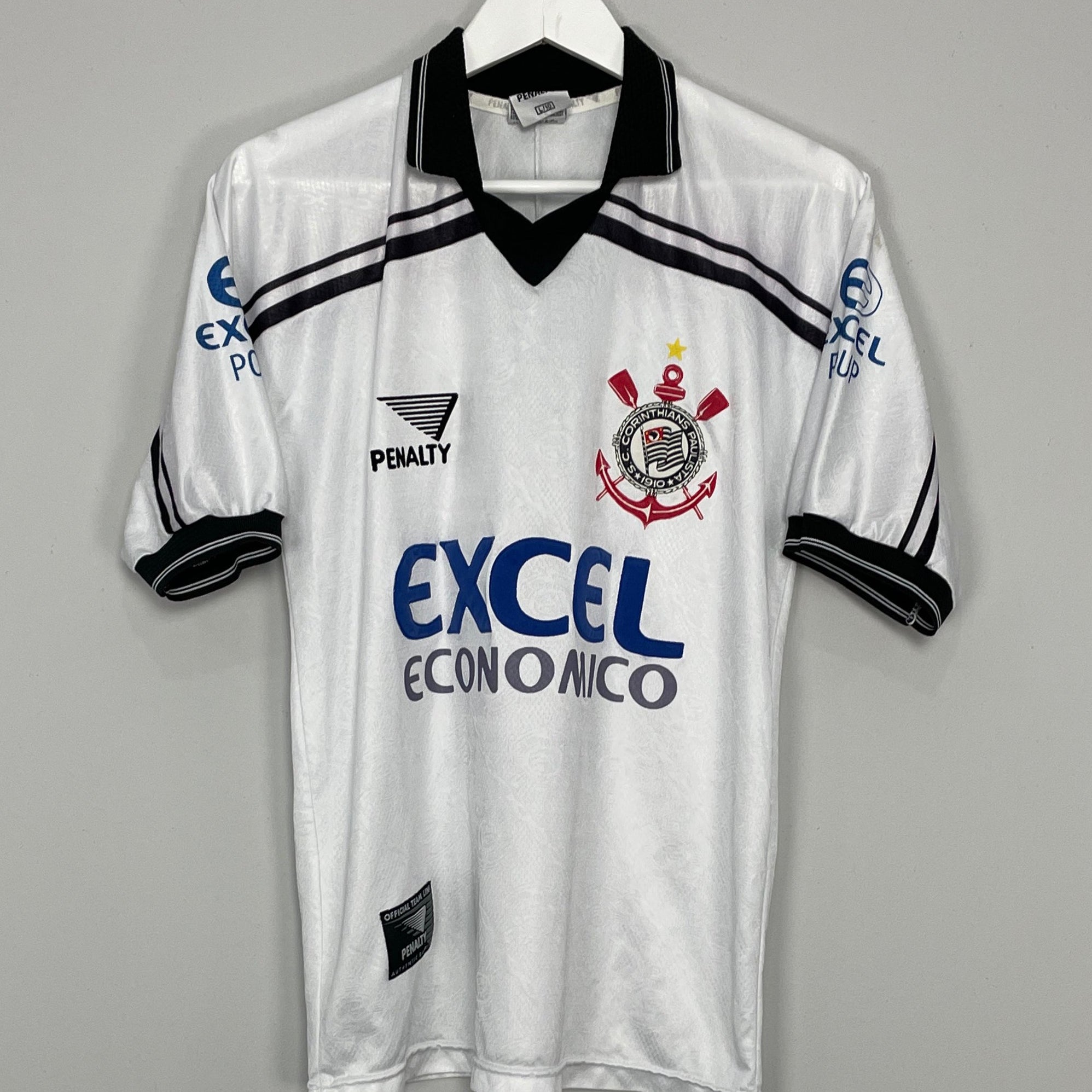 Shop 1997/98 CORINTHIANS #11 HOME SHIRT (L) PENALTY, classic football shirts, vintage football shirts & retro soccer jerseys at Cult Kits