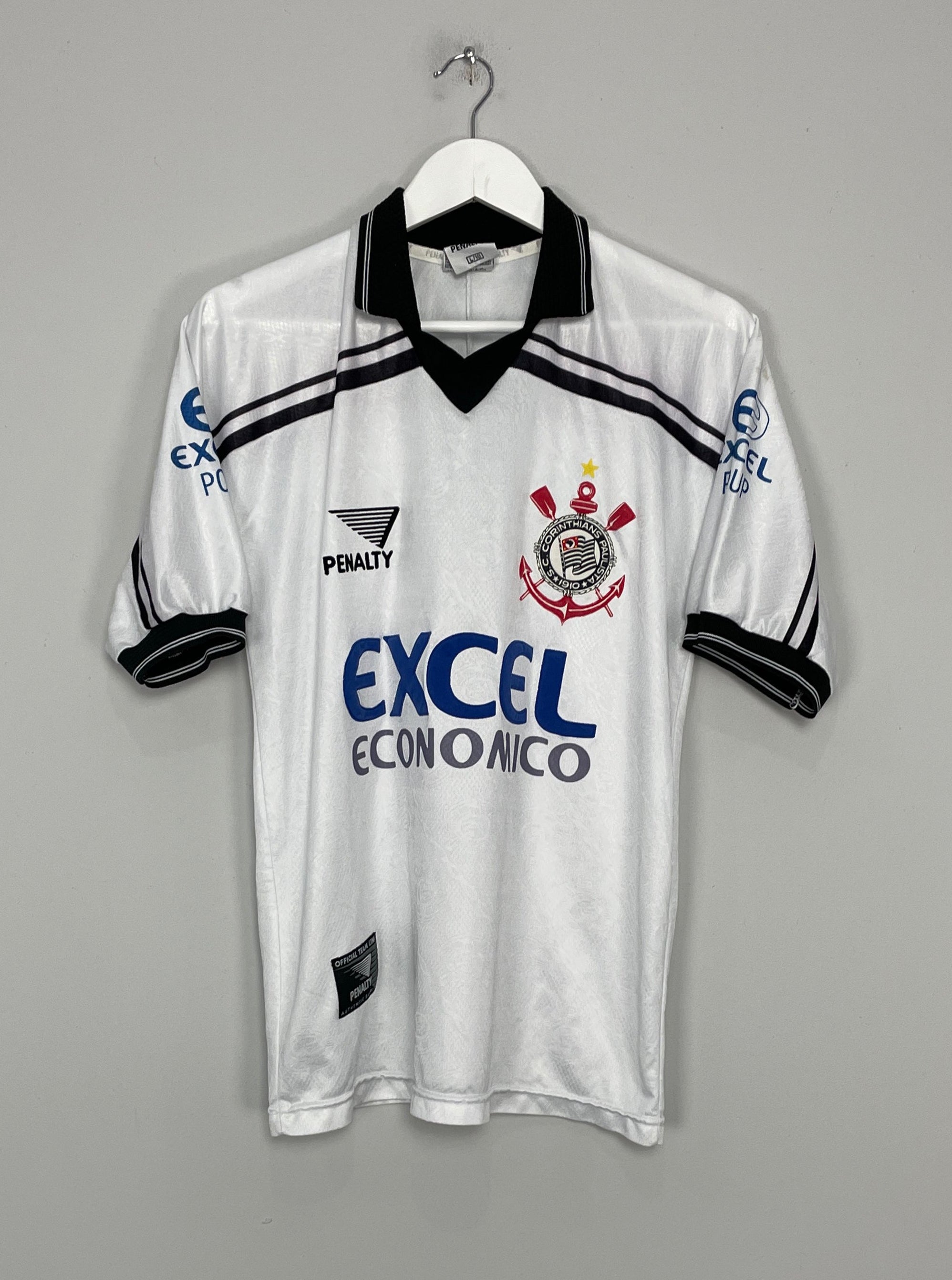 Shop 1997/98 CORINTHIANS #11 HOME SHIRT (L) PENALTY, classic football shirts, vintage football shirts & retro soccer jerseys at Cult Kits