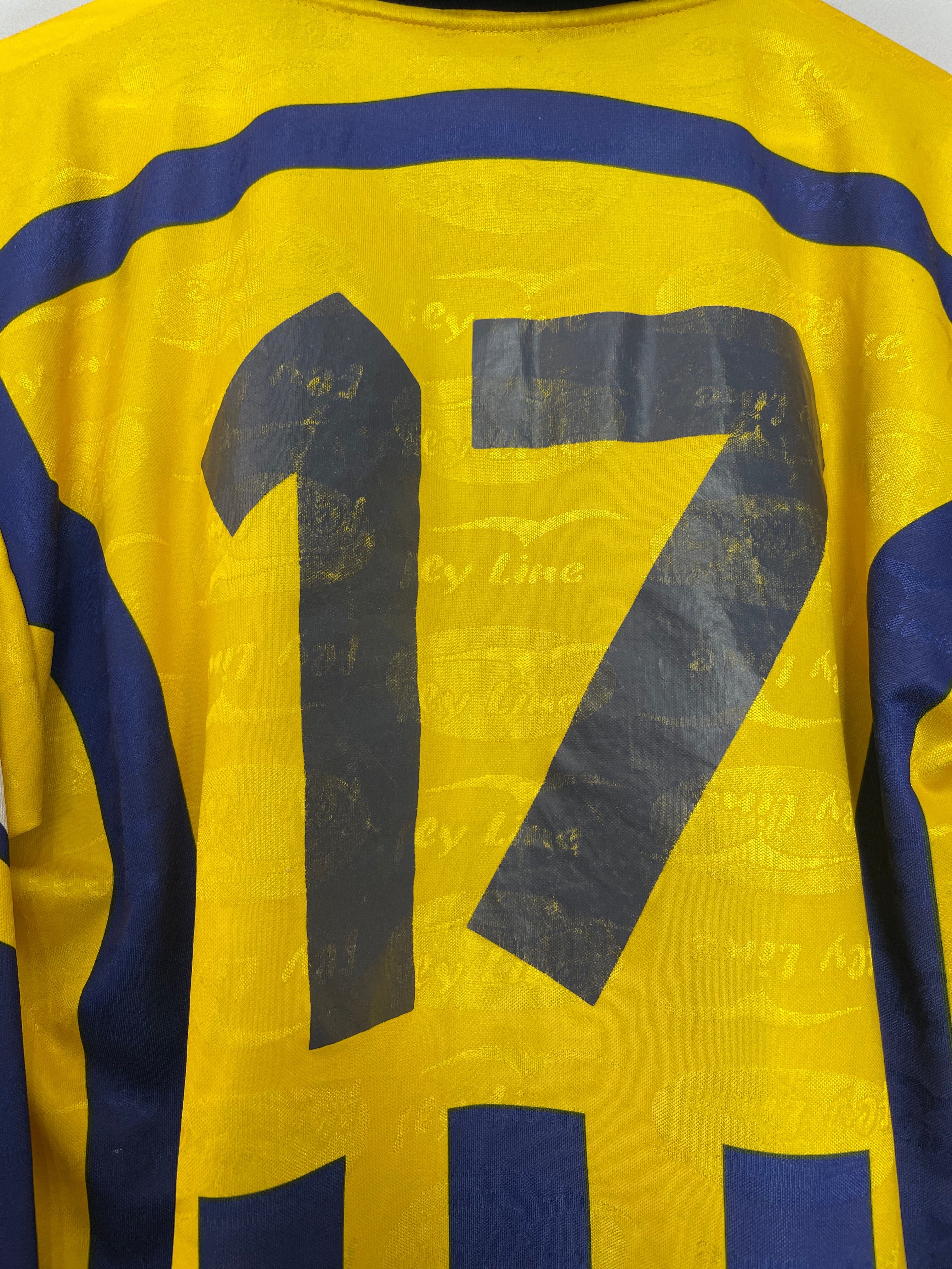 Shop 2004/05 JUVE STABIA #17 *MATCH ISSUE* HOME SHIRT (XL) FLY LINE, classic football shirts, vintage football shirts & retro soccer jerseys at Cult Kits