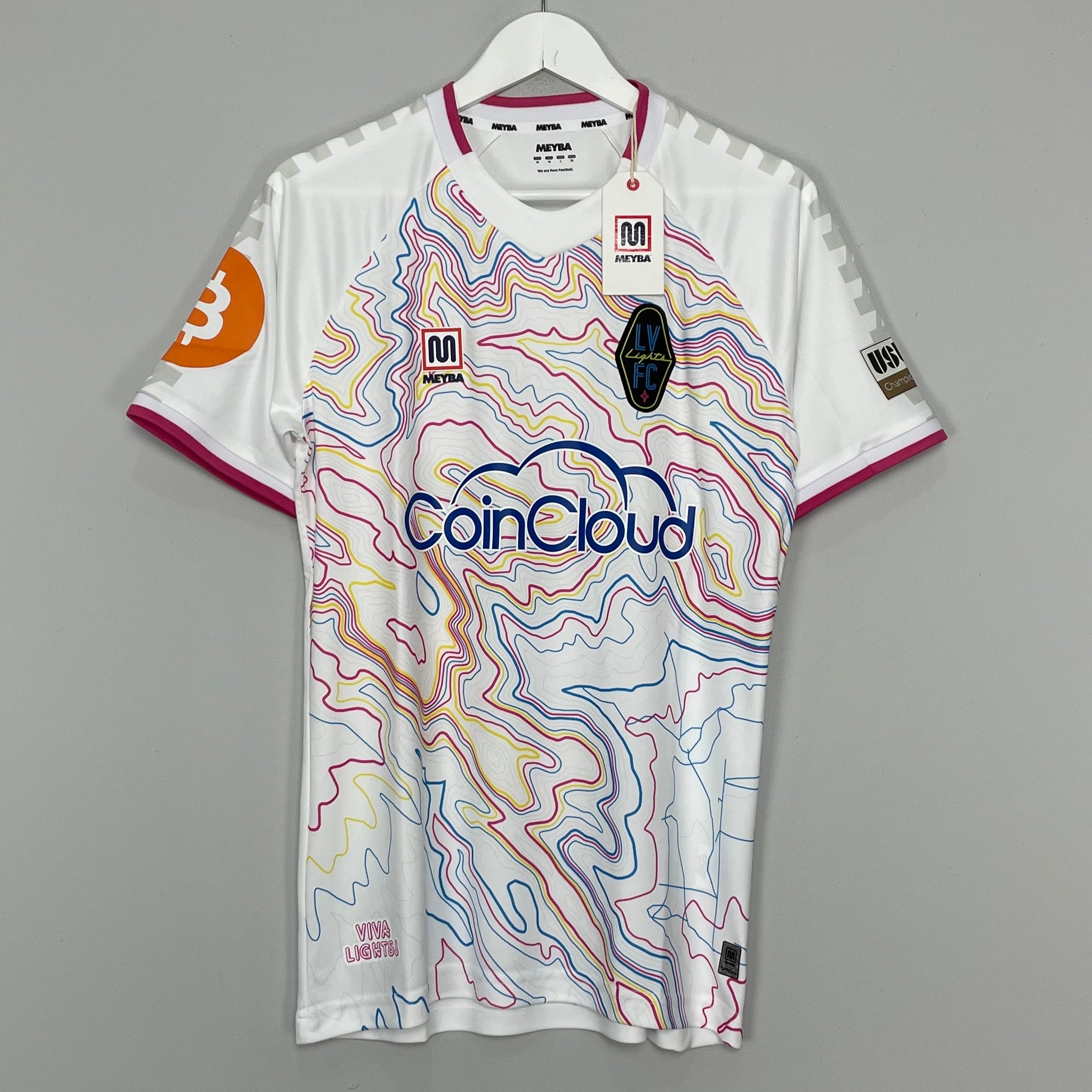 Shop 2022/23 LAS VEGAS LIGHTS *BNWT* AWAY SHIRT (MULTIPLE SIZES) MEYBA, classic football shirts, vintage football shirts & retro soccer jerseys at Cult Kits
