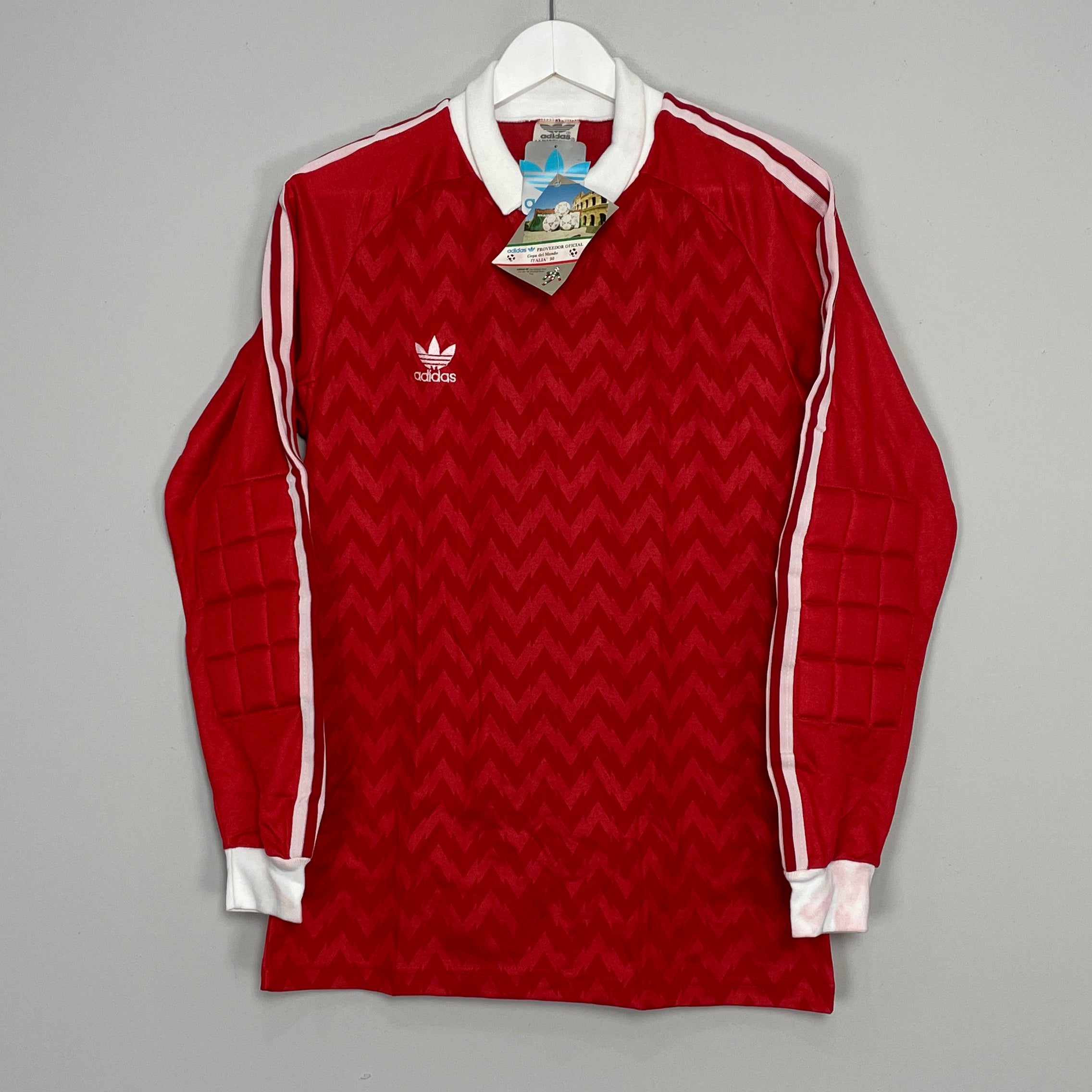 Shop 1990/92 ADIDAS *BNWT* GK SHIRT (S/M), classic football shirts, vintage football shirts & retro soccer jerseys at Cult Kits
