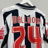 2007/08 WEST BROM WALLWORK #24 *MATCH ISSUE* HOME SHIRT (L) UMBRO