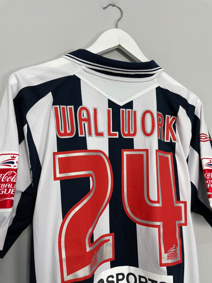 2007/08 WEST BROM WALLWORK #24 *MATCH ISSUE* HOME SHIRT (L) UMBRO