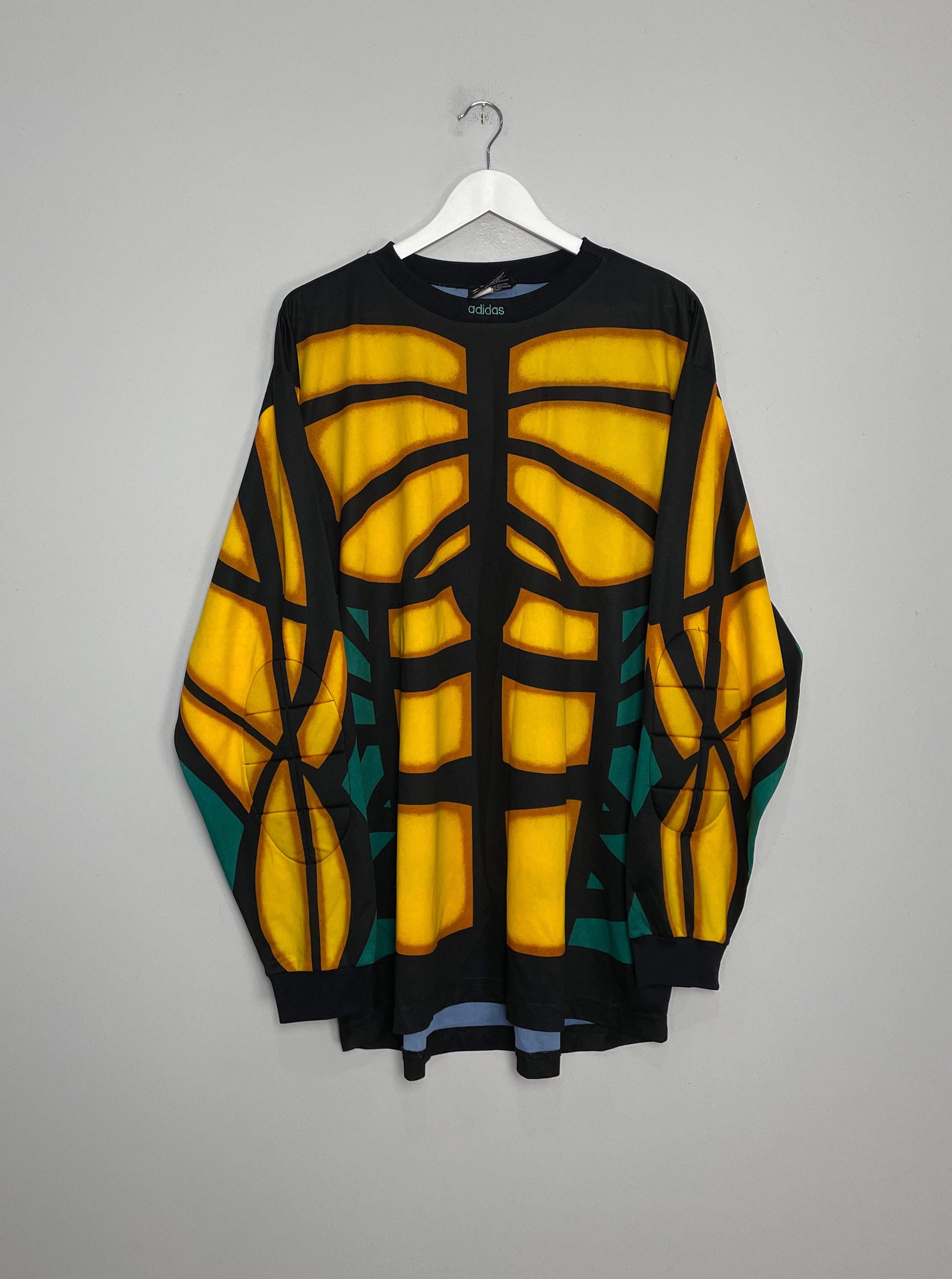 Shop 1995/97 ADIDAS 'TERMINATOR' GK TEMPLATE SHIRT (L), classic football shirts, vintage football shirts & retro soccer jerseys at Cult Kits