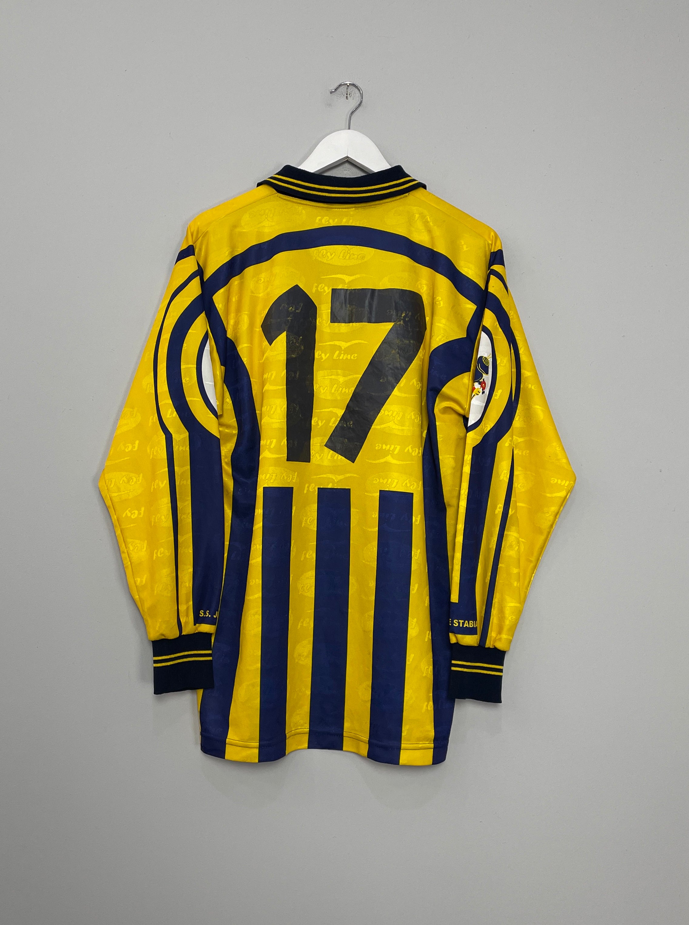 Shop 2004/05 JUVE STABIA #17 *MATCH ISSUE* HOME SHIRT (XL) FLY LINE, classic football shirts, vintage football shirts & retro soccer jerseys at Cult Kits