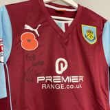 2013/14 BURNLEY INGS #10 *MATCH ISSUE + SIGNED* HOME SHIRT (M) PUMA