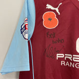 2013/14 BURNLEY INGS #10 *MATCH ISSUE + SIGNED* HOME SHIRT (M) PUMA