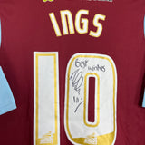 2013/14 BURNLEY INGS #10 *MATCH ISSUE + SIGNED* HOME SHIRT (M) PUMA