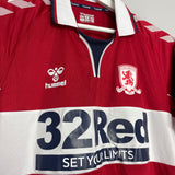2020/21 MIDDLESBROUGH ASSOMBALONGA #9 *MATCH ISSUE* HOME SHIRT (M) HUMMEL