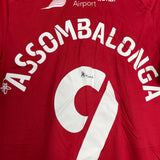 2020/21 MIDDLESBROUGH ASSOMBALONGA #9 *MATCH ISSUE* HOME SHIRT (M) HUMMEL